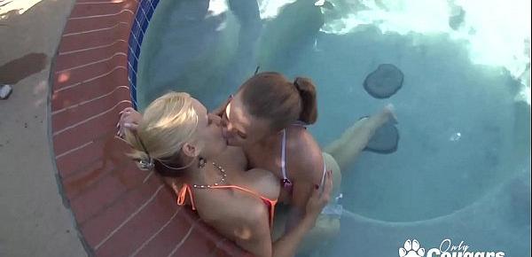  April Brookes & Sarah Vandella 69 In The Backyard